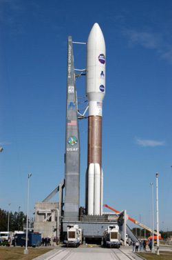 The Atlas V rocket, latest in the family of launchers developed by Lockheed Martin as part of the EELV programme.
(Credits: NASA)