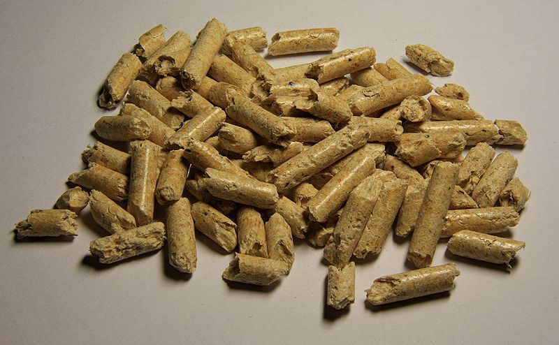 Wood pellets. © D-Kuru, Wikimedia CC by-sa 3.0