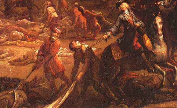 The Marseilles plague in 1720 (XVIIIth century painting). © DR