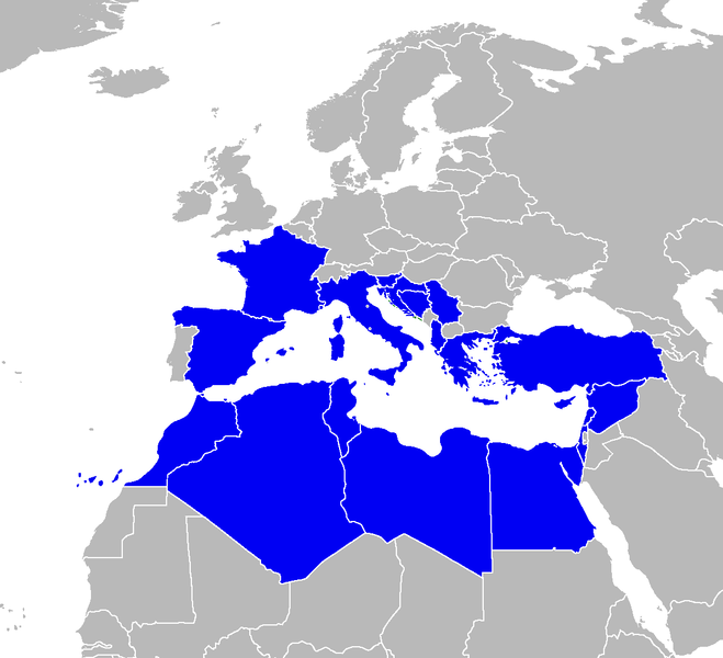 Member countries of the Barcelona Convention. © Padraic Ryan, Wikimedia CC -by-sa 3.0