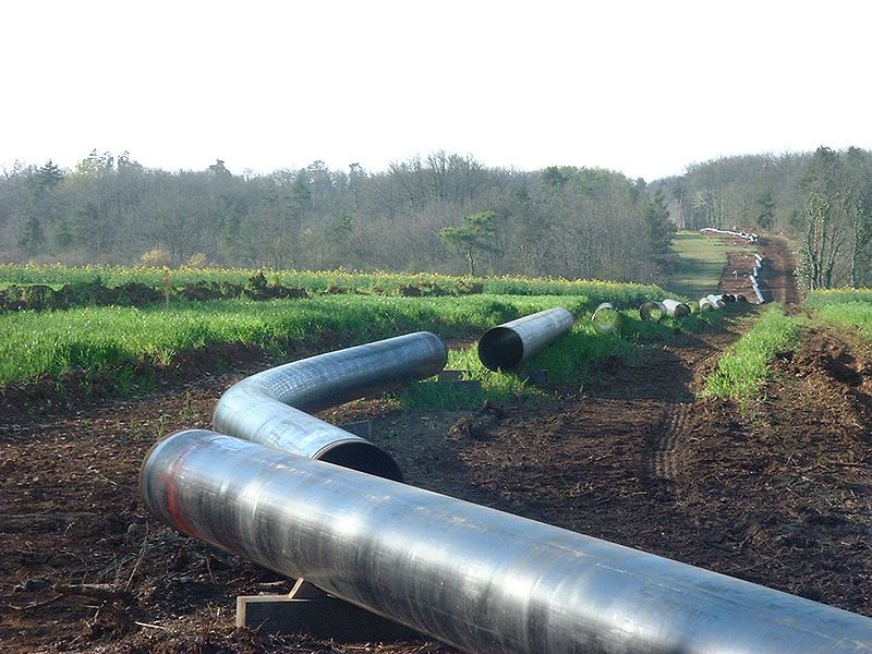 A gas pipeline under construction in Chazelles (France). © Chazelles.info, Wikimedia CC by 3.0